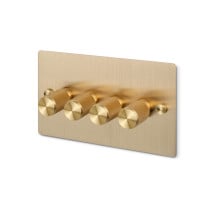 Buster + Punch 4G Dimmer Switch Cross Brass