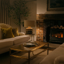 Porta Romana Boublé Table Lamp in Living Room