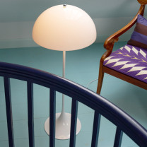 Louis Poulsen Panthella 400 Floor Lamp Lifestyle Chair 2