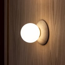 J. Adams & Co Orbit Wall Light Travertine Lifestyle