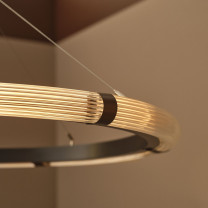 J. Adams & Co Strata Circular Pendant Close Up