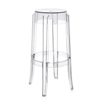 Kartell Charles Ghost Stool - Large, Transparent