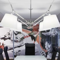 Artemide Tolomeo Basculante Suspension in Office