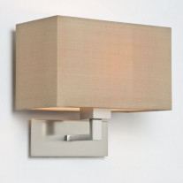 Astro Park Lane Grande Wall Light Matt nickel with Oyster shade