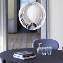 Verpan Moon Pendant Above Table