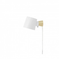 Normann Copenhagen Rise Wall Light White Cable and Plug