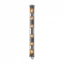 DCW éditions In The Tube 120-1300 Wall Light Silver Diffusers / Silver Reflector / Transparent Stoppers