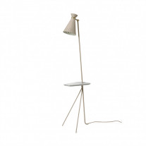 Warm Nordic Cone Floor Lamp with Table Pure Cashmere with Marble Table
