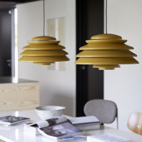 Verpan Hive Pendant Yellow