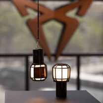 Marset Chispa Outdoor LED Portable Table Lamp Lifestyle In Situ