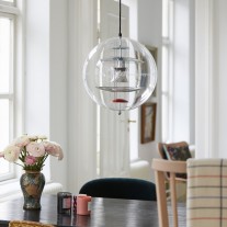 Verpan VP Globe Coloured Glass Pendant Close Up