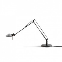 Luceplan Berenice 30 Table Lamp in Black with Aluminium Diffuser