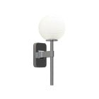Astro Tacoma Single Globe Wall Light Polished Chrome Tacoma Ribbed White