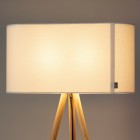 Pablo Belmont Floor Lamp White Oak 