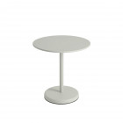 Muuto Linear Steel Café Table Round Grey