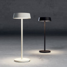 Diesel Living with Lodes Rod LED Portable Table Lamp Ivory and Dark Asphalt