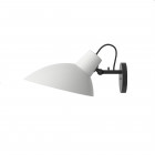 Astep VV Cinquanta Wall Light White/Black without Switch