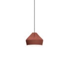 Marset Pleat Box 24 Pendant Terracotta/White
