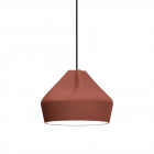 Marset Pleat Box 24 Pendant - Terracotta/White