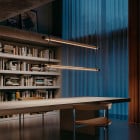 Marset Fris LED Suspension Lights in Library