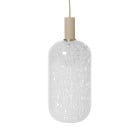 Ferm Living Collect Low Socket Pendant Glass Tall Cashmere Casca