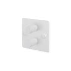 Buster and Punch 2G Modular Dimmer Switch White Cross