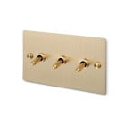 Buster + Punch 3G Toggle Switch Cross Brass