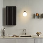 Normann Copenhagen Hinx Lamp Pendant Dark Brown in Kitchen