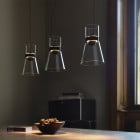 Flos Nocturne S LED Pendant Lifestyle Dining Table