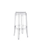 Kartell Charles Ghost Stool - Large, Transparent