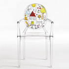 Kartell Kids Lou Lou Ghost Chair Crystal Drawing