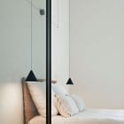 Flos String Light Cone LED Pendant Black Ceiling/Wall Rose