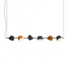 Marset Tam Tam 6 Pendant - Orange & Black