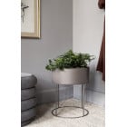 ferm LIVING Plant Box Round Warm Grey