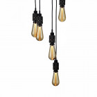 Buster + Punch Hooked 6.0 Nude Chandelier - Smoked Bronze with Gold Bulb