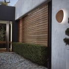 Bover Tria 05 LED Outdoor Wall Light Teak Wood