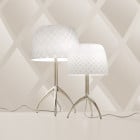 Foscarini Lumiere 30th Table Lamp Large and Small Champagne/Pastilles