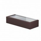 Flos Mile Washer Up LED Outdoor Wall Light Mile 2 Deep Brown