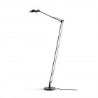 Luceplan Berenice Floor Lamp in Black with a Black Diffuser