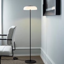 Nuura Blossi LED Floor Lamp Black/Opal White
