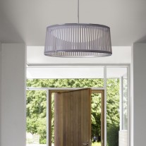 Pablo Solis Drum LED Pendant Light Silver