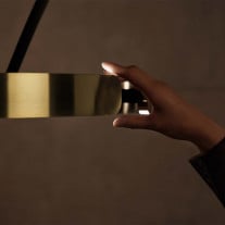 Close Up of Occhio Mito Largo LED Floor Lamp Head