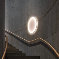 Muuto Calm LED Wall Light on Stairwell