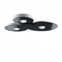 Lodes Bugia LED Ceiling/Wall Light - Triple, Black