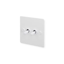 Buster and Punch 2G Modular Toggle Switch - Cross, White