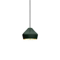 Marset Pleat Box 24 LED Pendant Dark Green Gold