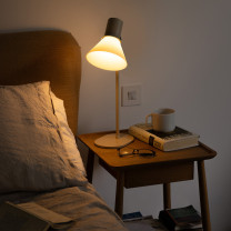 Anglepoise Type 80 T1 Table Lamp Pale Putty / Glass Beside Bed