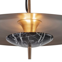 J. Adams & Co Luna LED Pendant Black Details