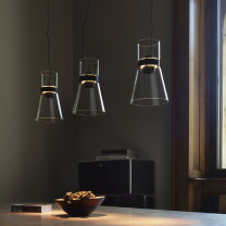 Flos Nocturne S LED Pendant Lifestyle Dining Table