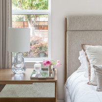 Porta Romana Lava Table Lamp Clear at Bedside